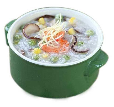 Shrimp Porridge with Mushroom